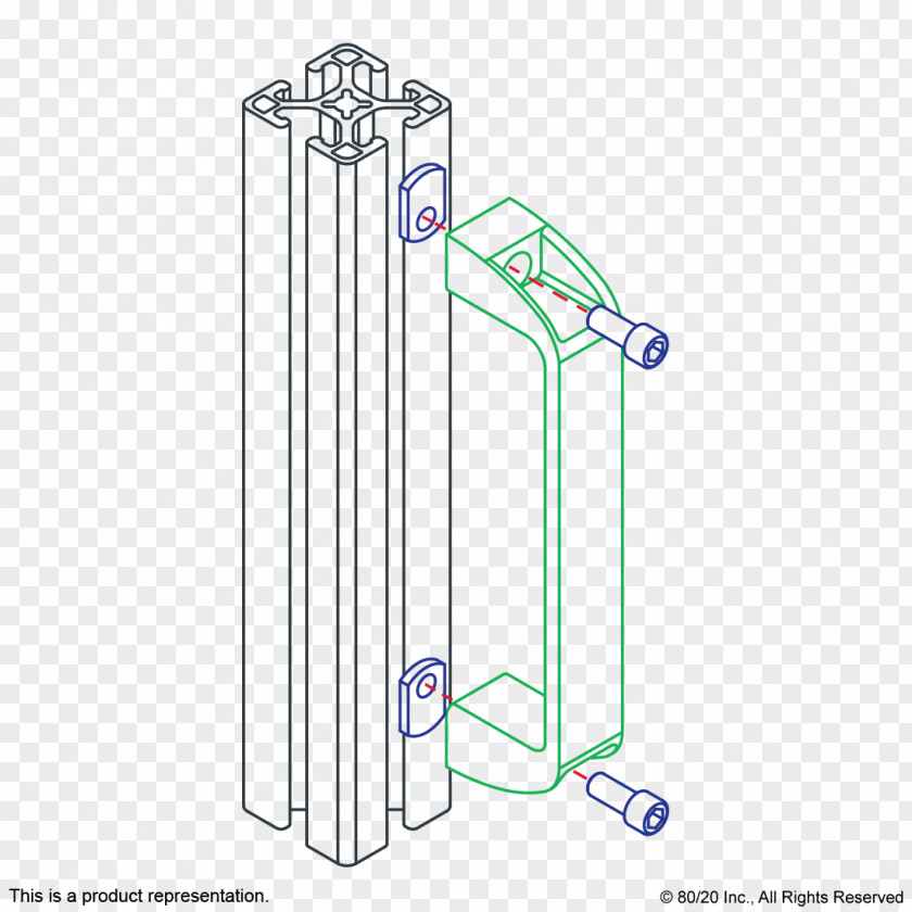 En 2061 80/20 Glass-filled Polymer Material Millimeter Nylon PNG