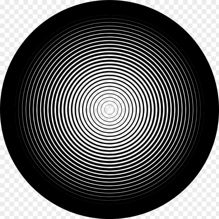 Concentric Circle Spiral PNG