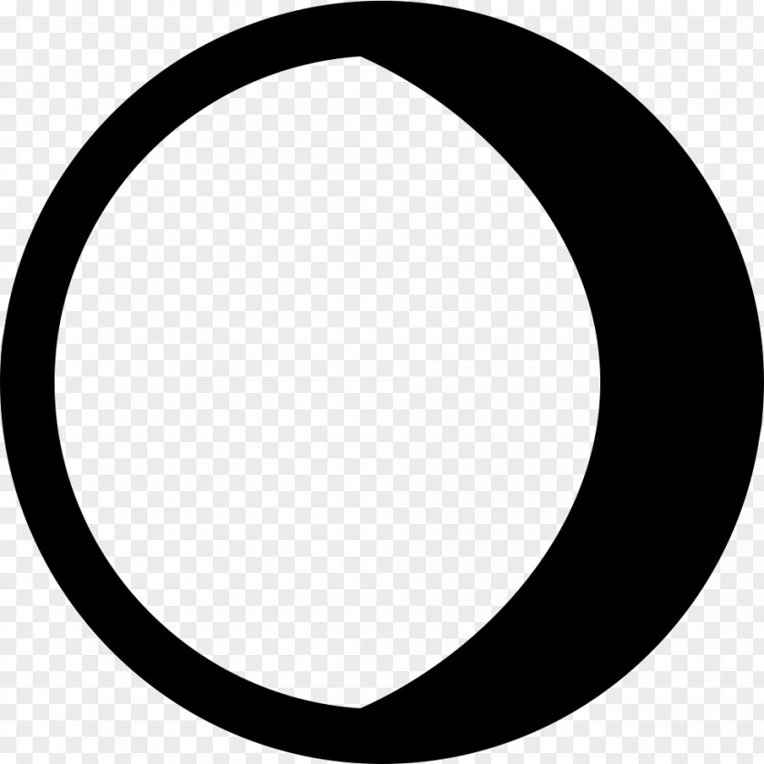 Moon Lunar Phase Circle PNG