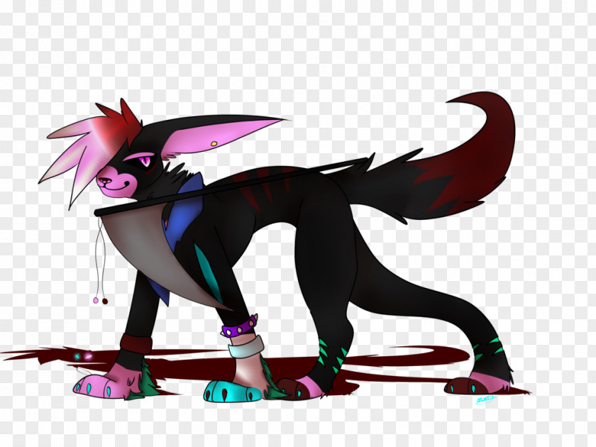 Rainbow Neon Wolf Mammal Cartoon Purple Legendary Creature PNG