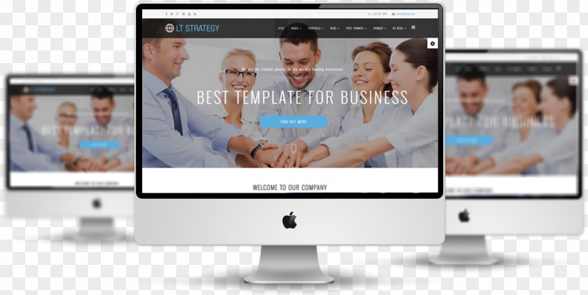 Business Strategy Responsive Web Design Template Joomla PNG