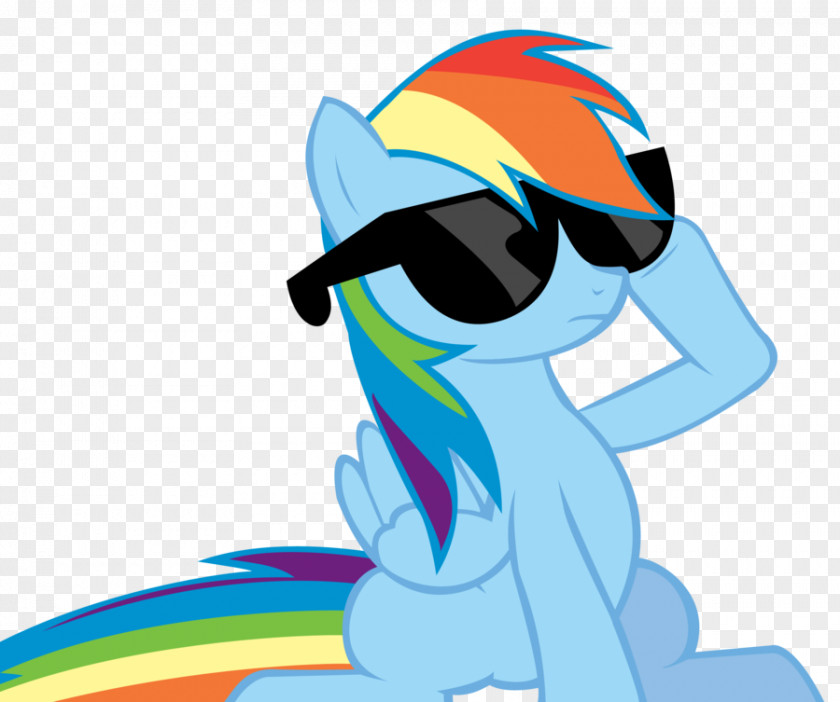 Cartoon Chicken With Glasses Rainbow Dash Rarity Sunglasses My Little Pony PNG
