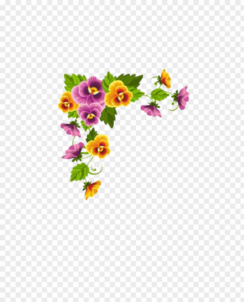 Flower Paper Borders And Frames Designs Floral Design PNG