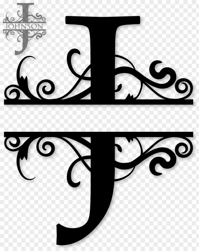 Monogram Letter Clip Art PNG