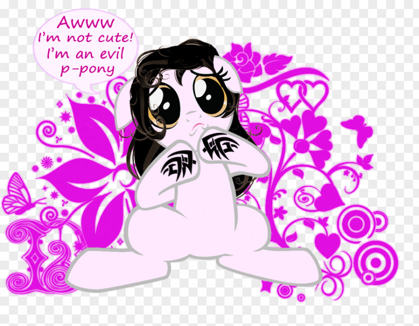Cute Moon Puppy Evil Demon Pony PNG