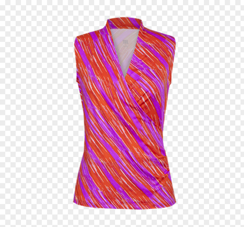 Dress Shoulder Sleeve Blouse Magenta PNG