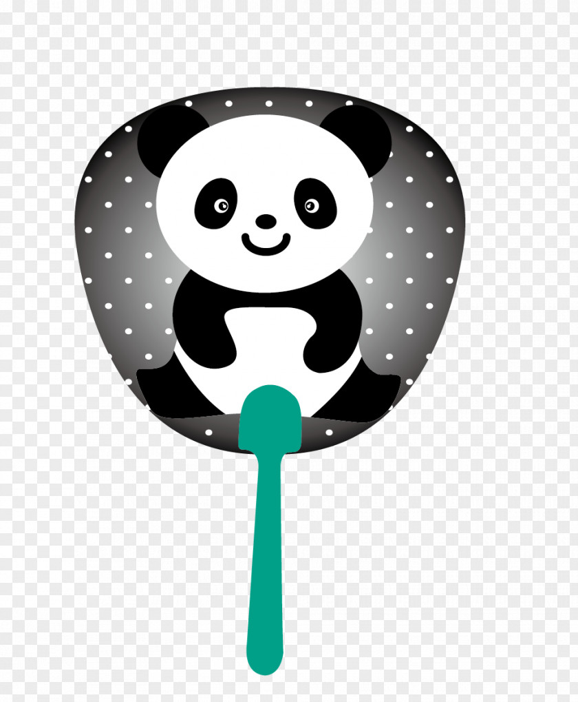Fan Giant Panda Red Cuteness Cartoon Animation PNG
