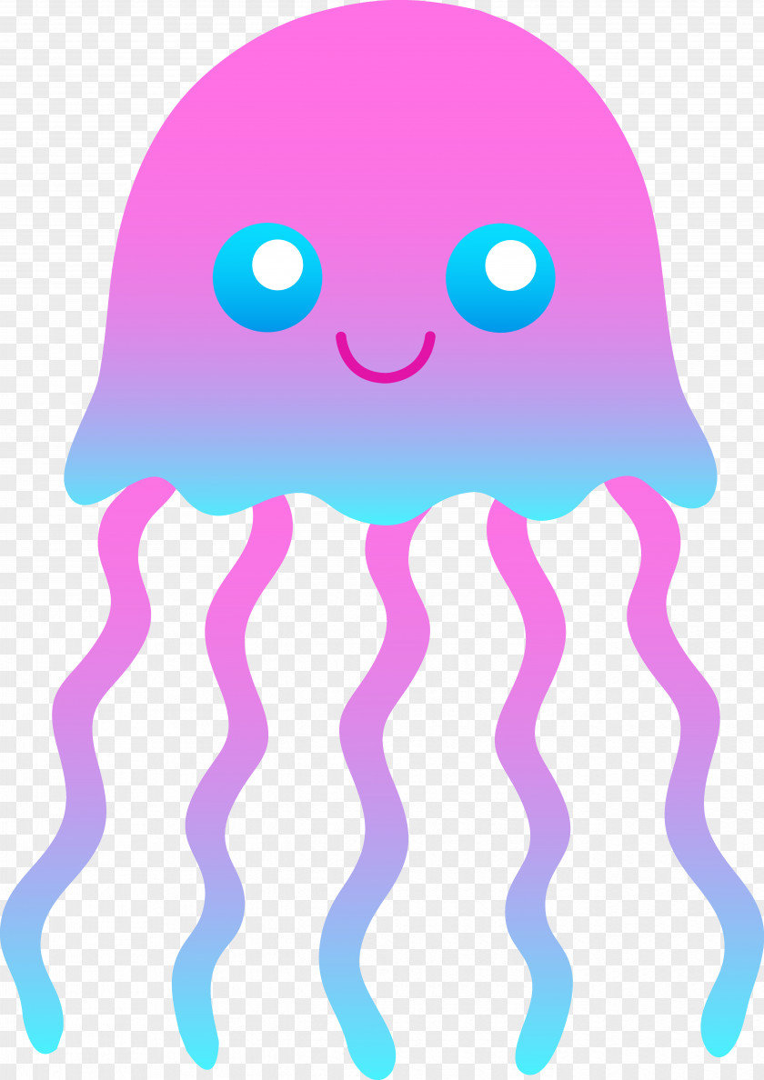 Free Ocean Clipart Blue Jellyfish Content Clip Art PNG
