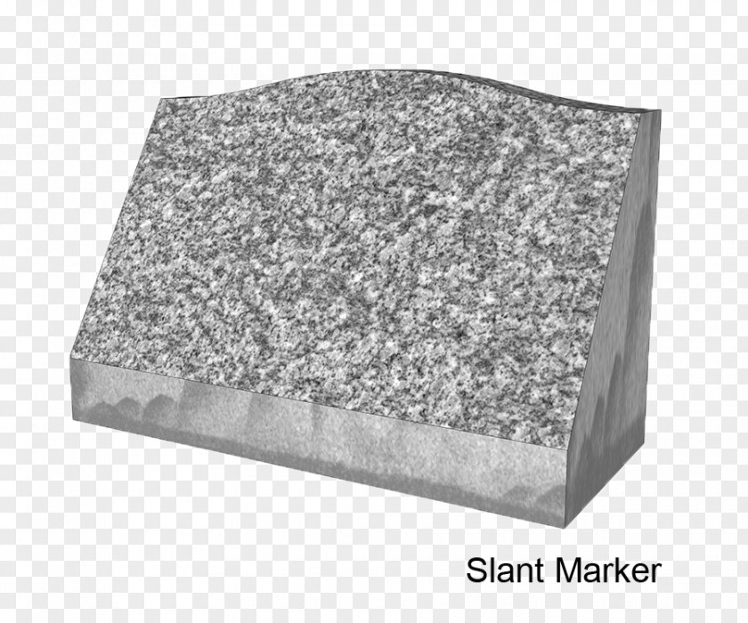 Slanted Granite Monument Rectangle Weather PNG