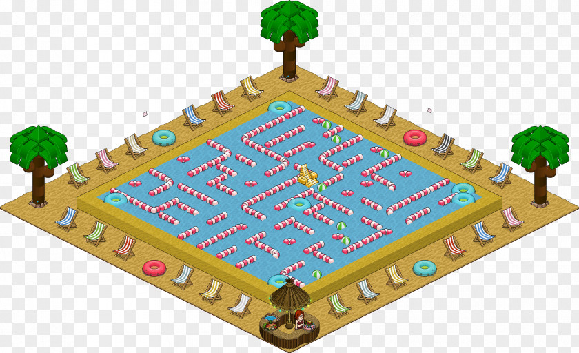 Summer Land Habbo Game Water Park PNG