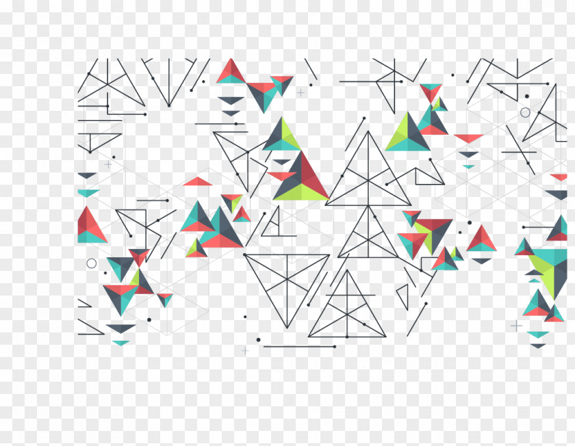 Vector Triangle Geometric Background Geometry PNG