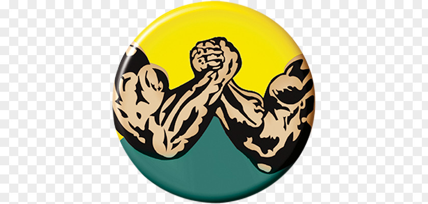 Arm Wrestling Sport Emblem Game Logo PNG