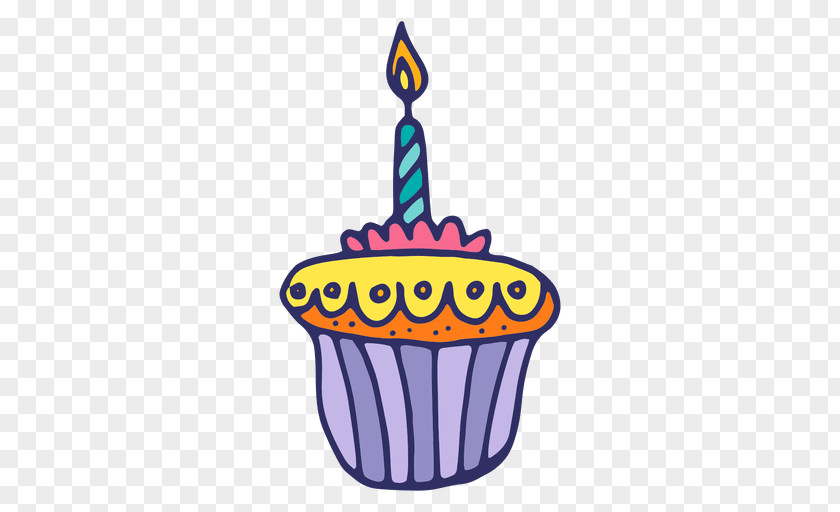 Birthday Candle Cake Cupcake PNG