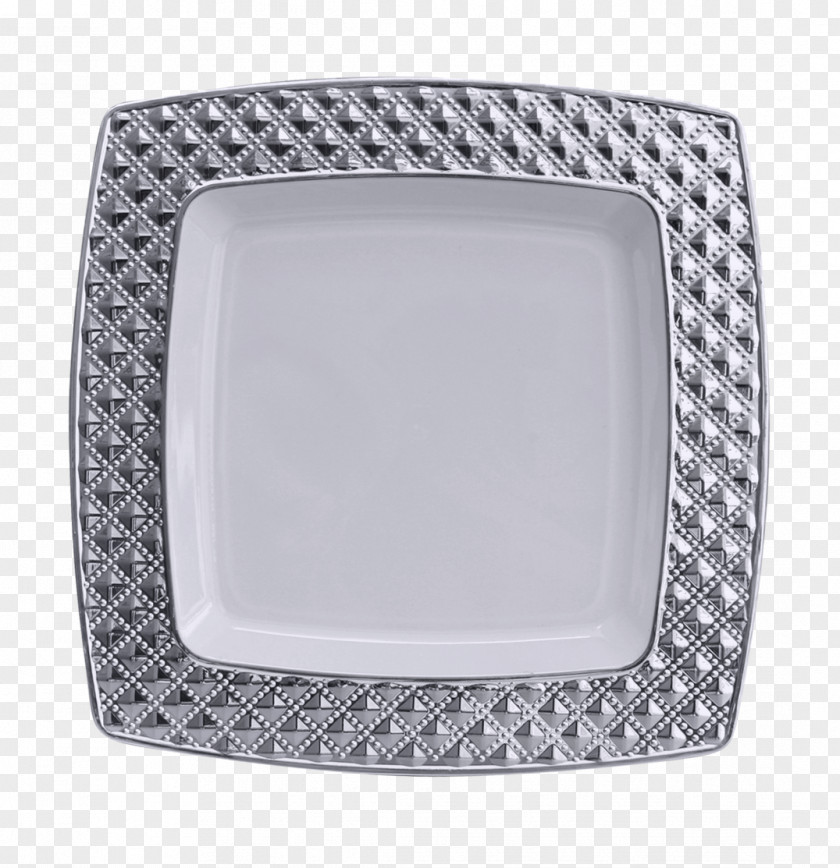 Diamond Plate Tableware Plastic Disposable Buffet PNG