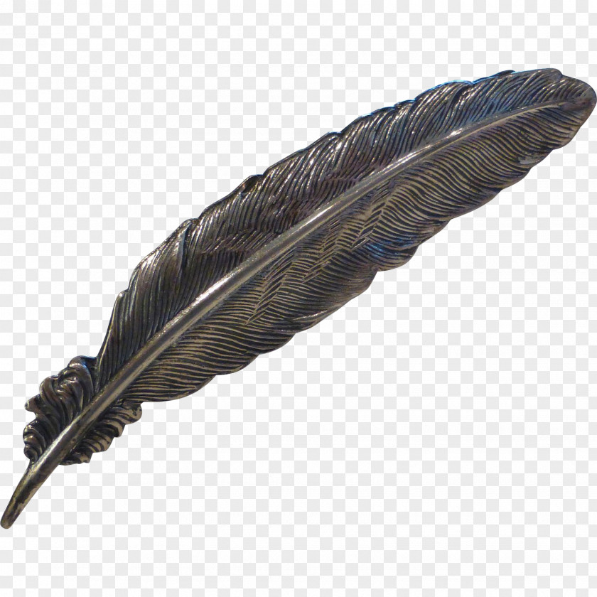 Feathers Feather Brooch Sterling Silver Pin PNG