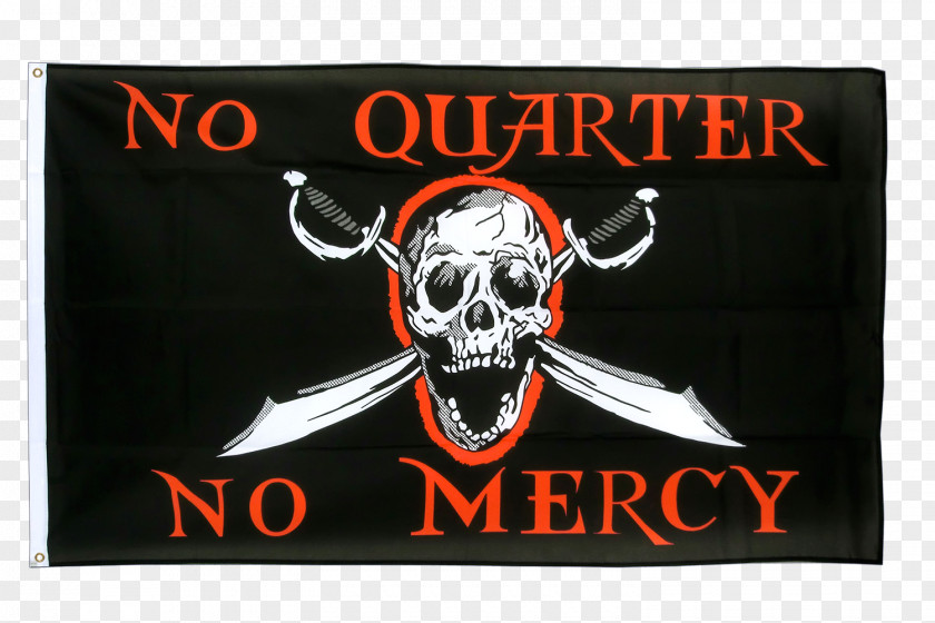 Flag Jolly Roger No Quarter Piracy Fahne PNG