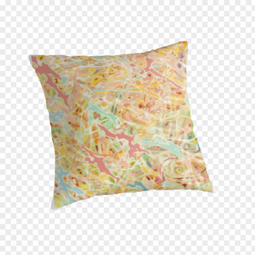 Multicolored Bubble Throw Pillows Cushion PNG
