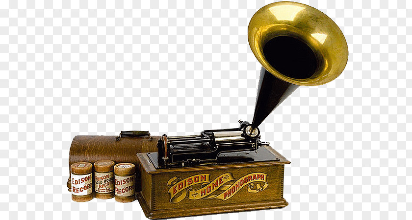 Phonographic Phonograph Cylinder Sound Recording And Reproduction PNG