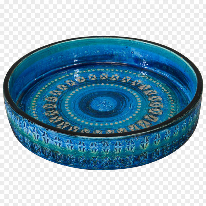 Platter Cobalt Blue Ceramic Turquoise Teal PNG