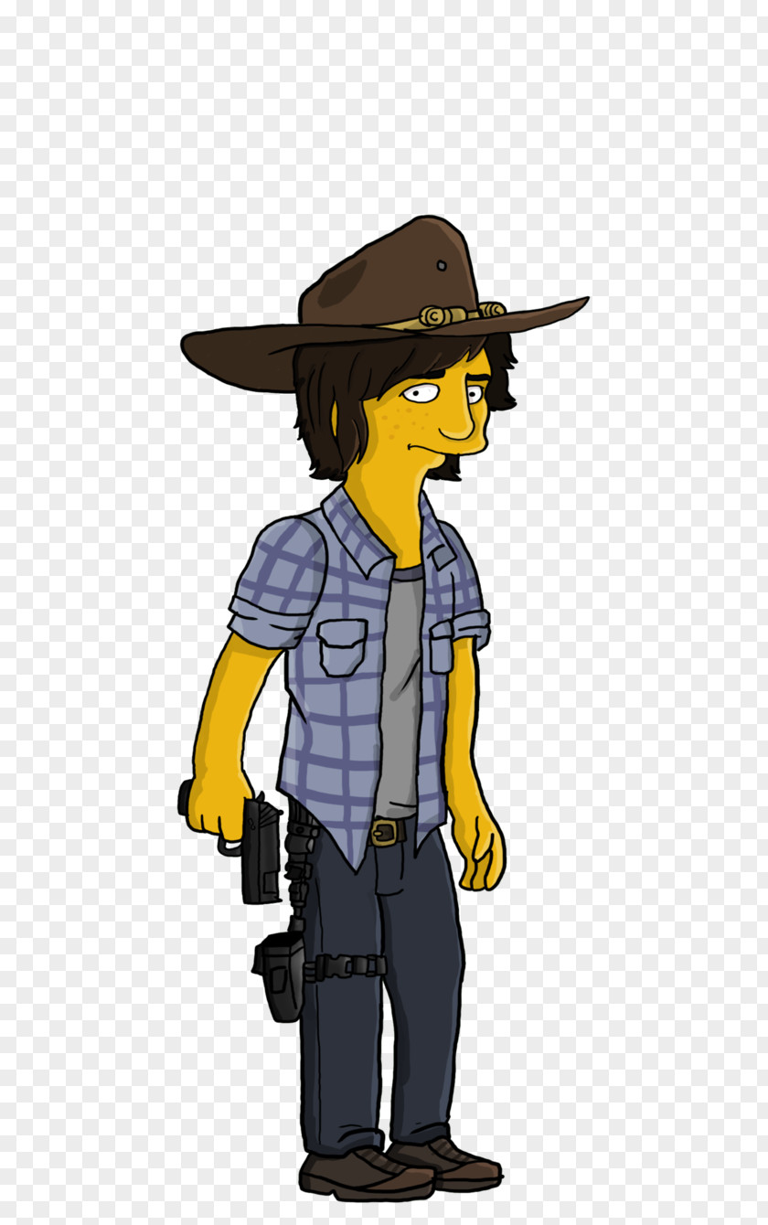 The Walking Dead Carl Grimes Rick Cartoon Drawing Character PNG