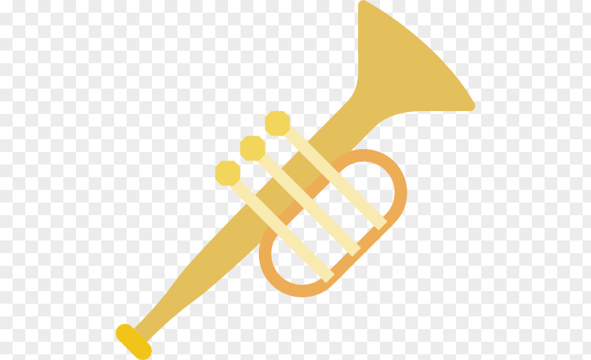 A Trumpet Mellophone Wind Instrument Icon PNG