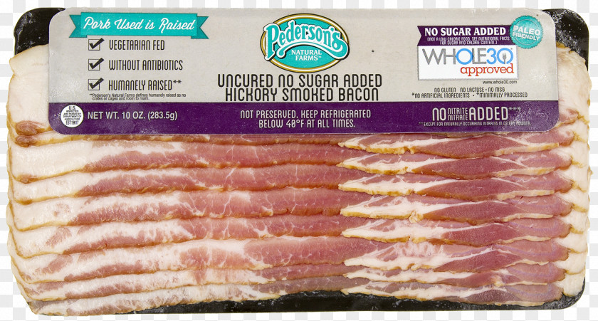 Bacon Ham Prosciutto Food Nutrition Facts Label PNG