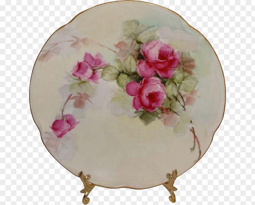 Design Floral Porcelain Oval PNG