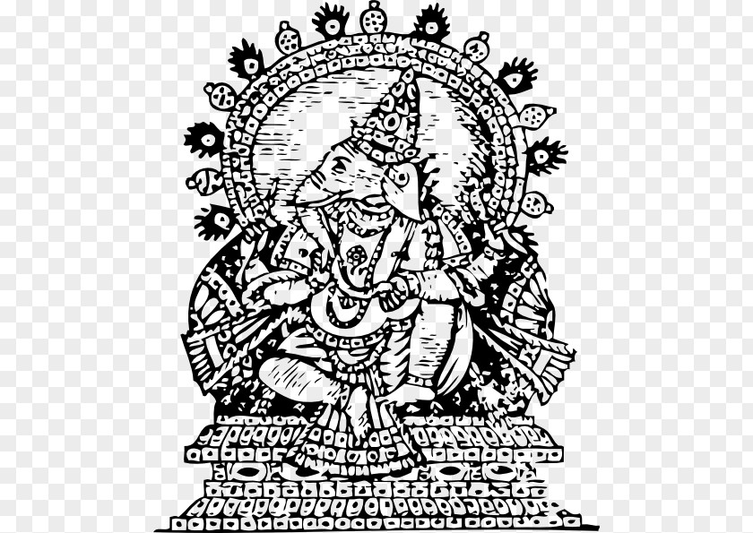 Ganpati Line Art Vector Shiva Ganesha Clip PNG