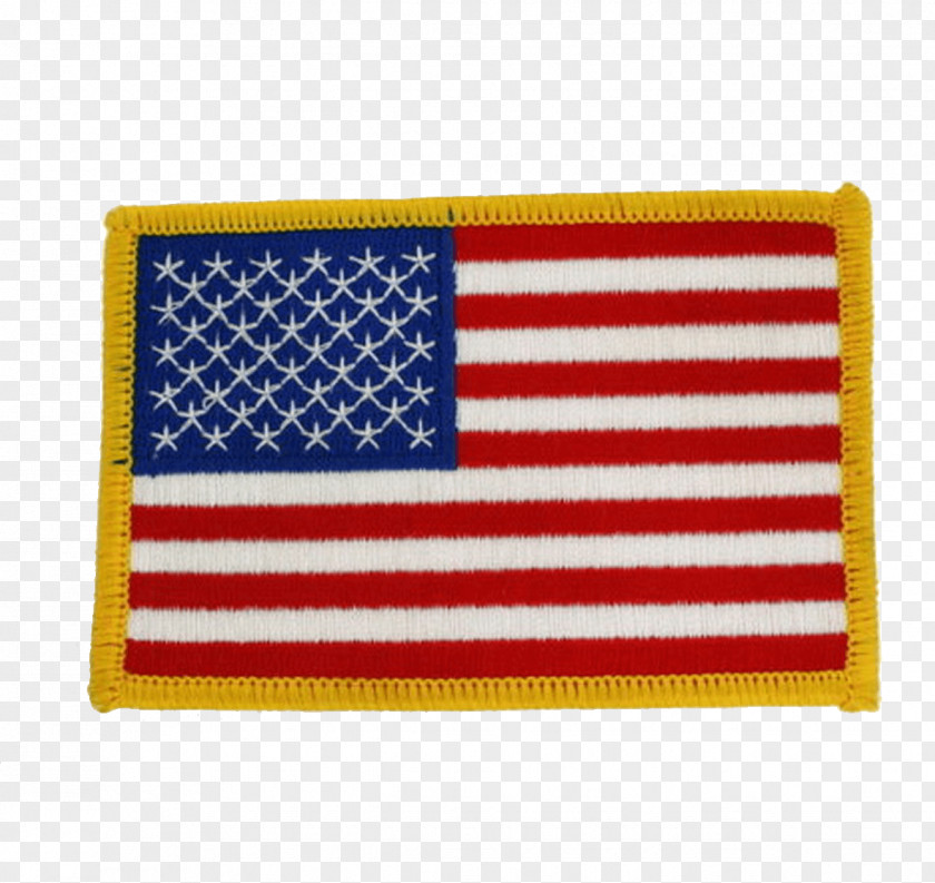 United States Flag Of The Patch Embroidered Iron-on PNG