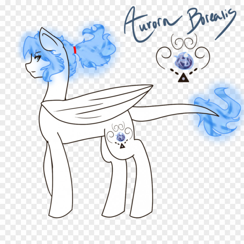 Aurora Burealis Drawing Horse Line Art PNG