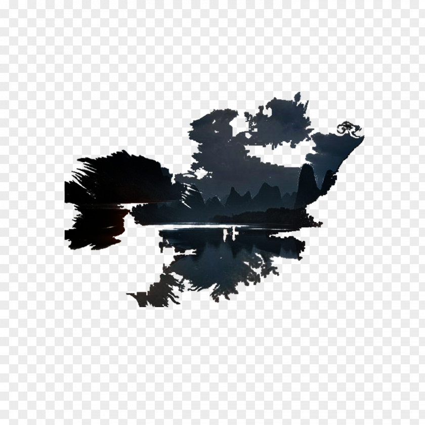 Landscape Mask Ink Creativity PNG