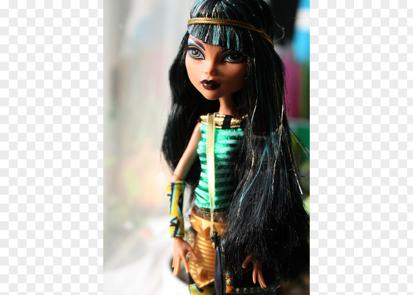 Cleo Black Hair Barbie PNG