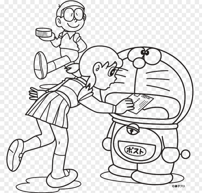Doraemon Nobita Nobi Shizuka Minamoto Drawing Art PNG