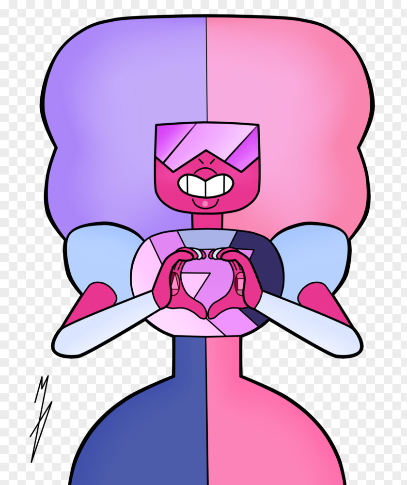 Garnet Pink M Character Cartoon Clip Art PNG