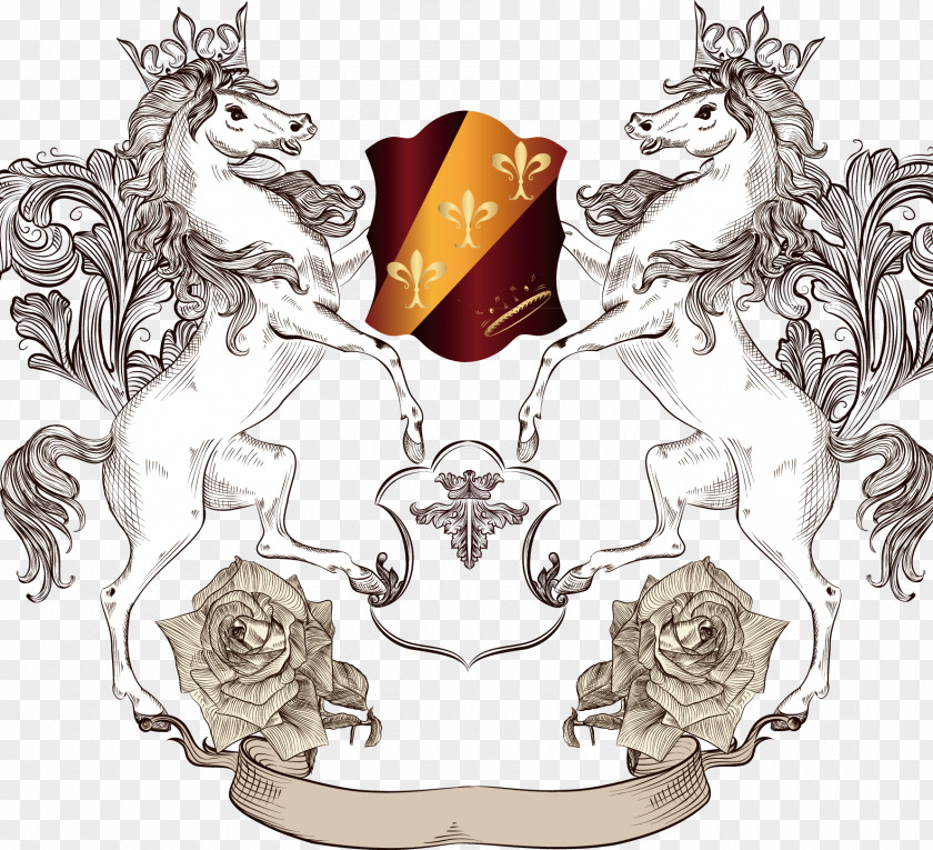 Horse Lion Heraldry Royalty-free Clip Art PNG