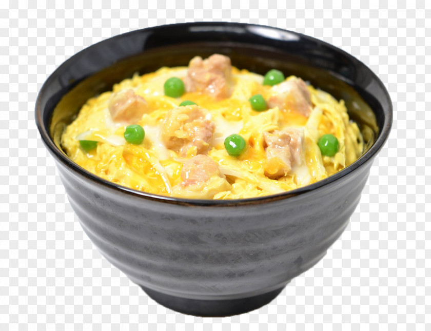 Japanese-style Chicken Rice Bowl Oyakodon Donburi Fried Japanese Cuisine PNG