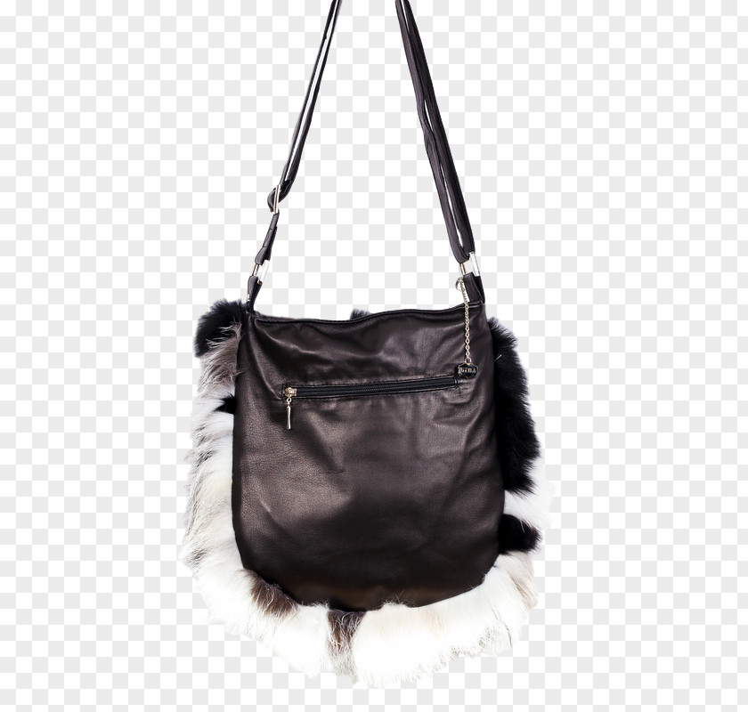 White Leather Bags Red Fox Fur Handbag PNG