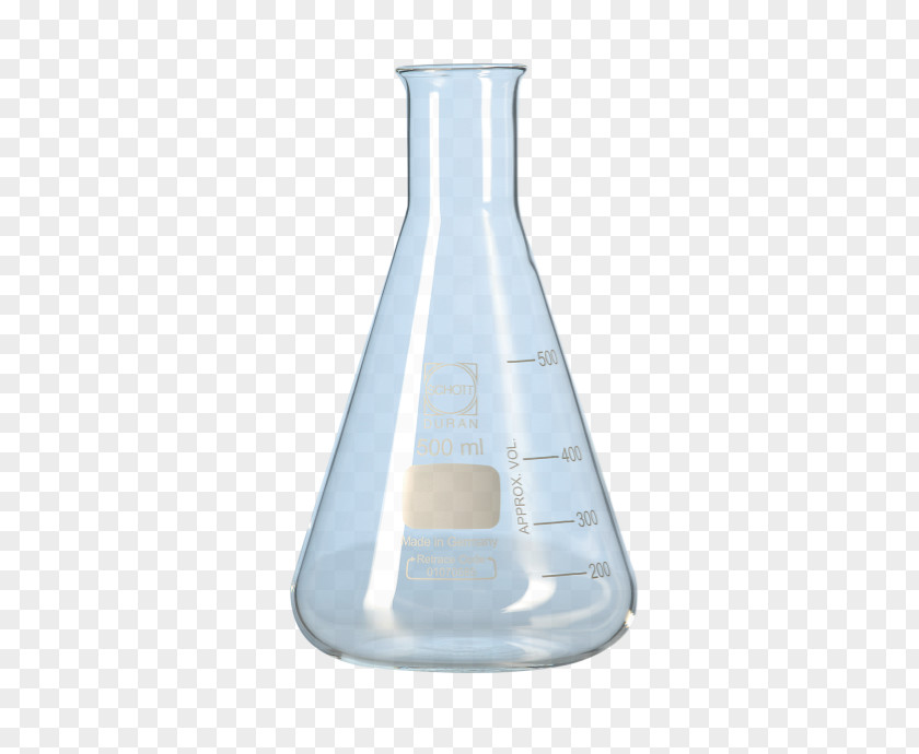 Laboratory Flasks Glass Erlenmeyer Flask Round-bottom PNG