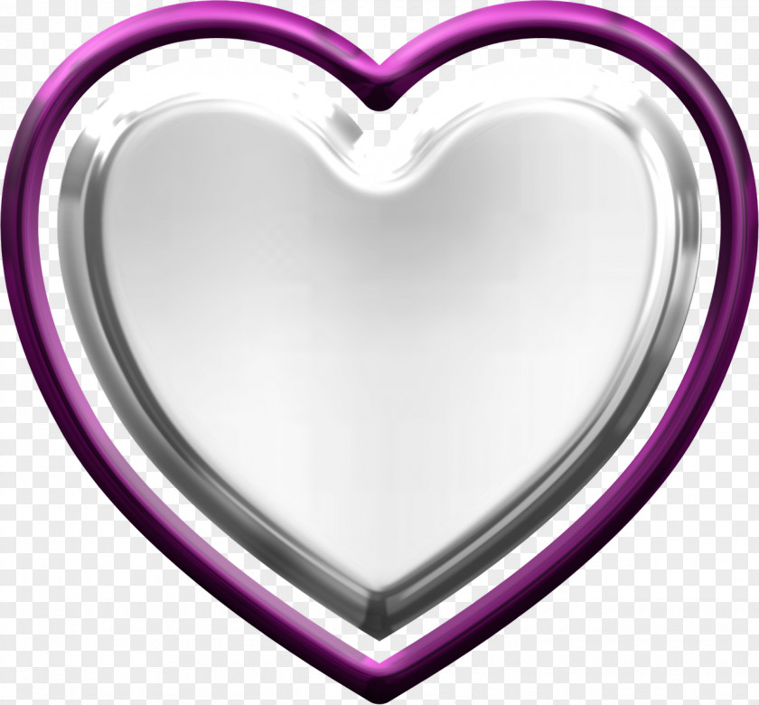 Silver Hearts Love Clip Art PNG