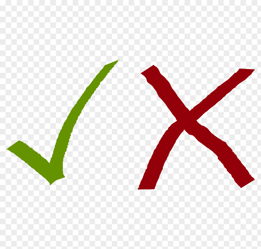 Tick And Cross Check Mark Clip Art PNG