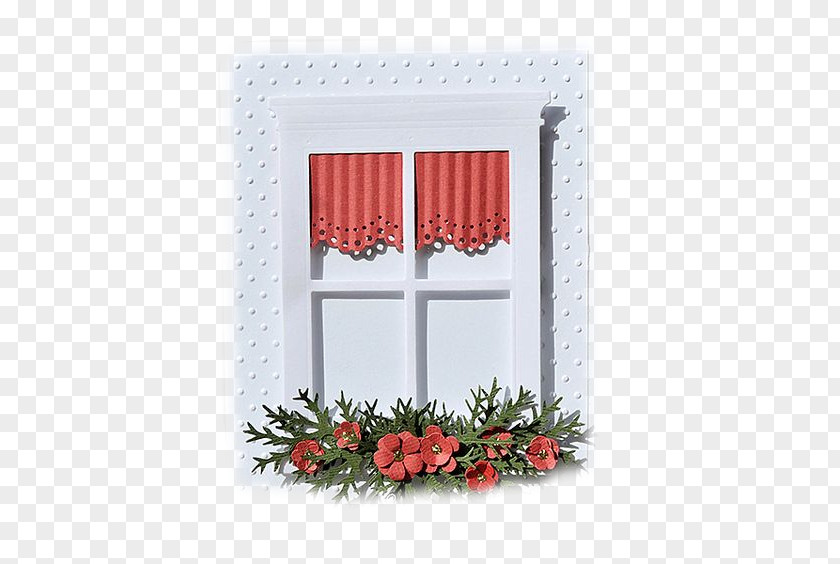 Window Christmas Card Scrapbooking Paper PNG