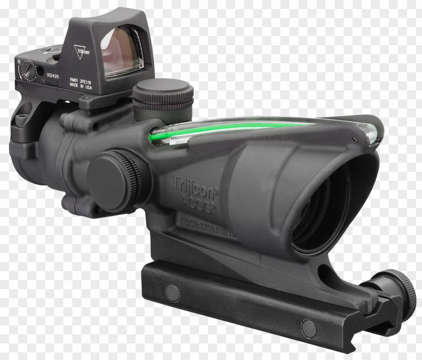 Advanced Combat Optical Gunsight Trijicon Telescopic Sight Red Dot Reflector PNG