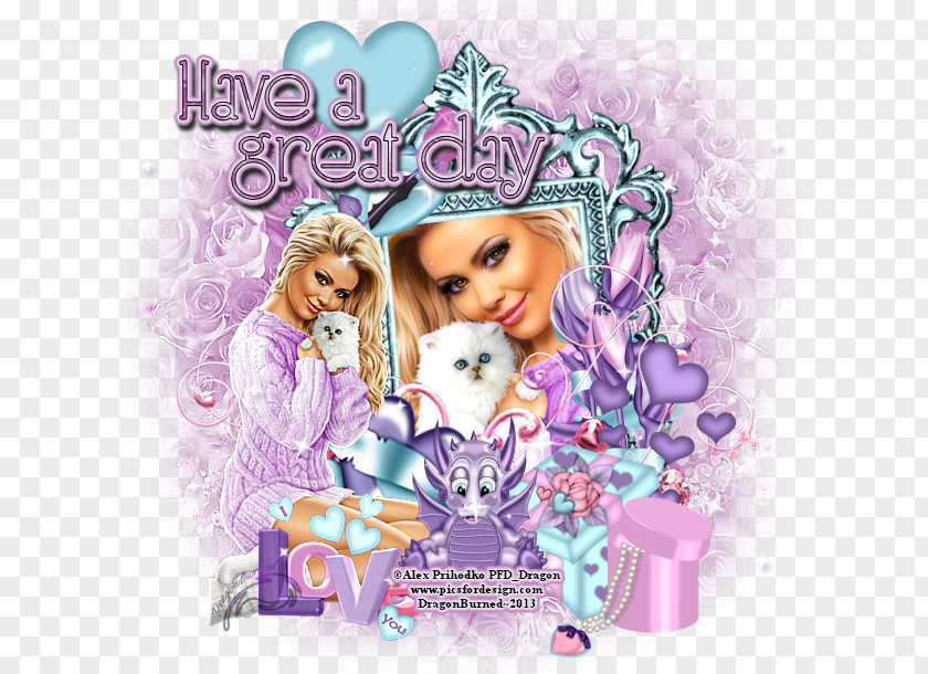 February 25th Illustration Poster Barbie Cartoon Character PNG