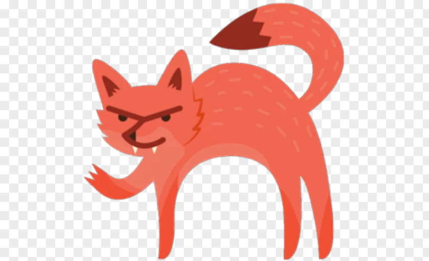 Fox Sticker Red Wall Decal Facebook Messenger PNG