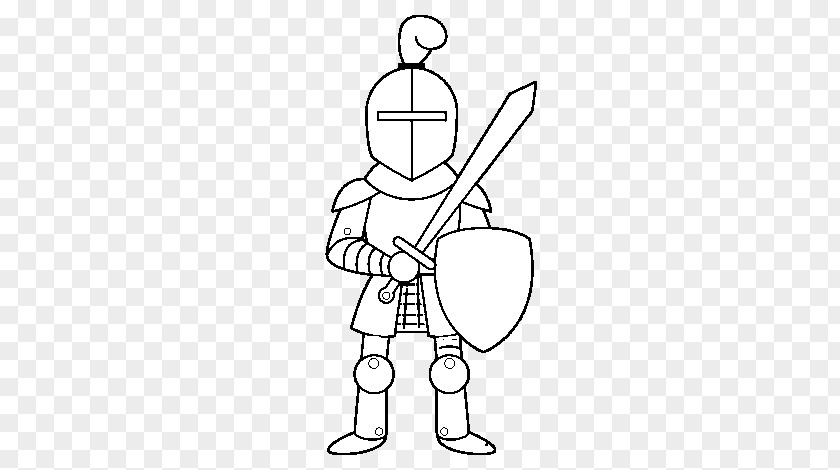 Knight Middle Ages Drawing Chivalry Castle PNG