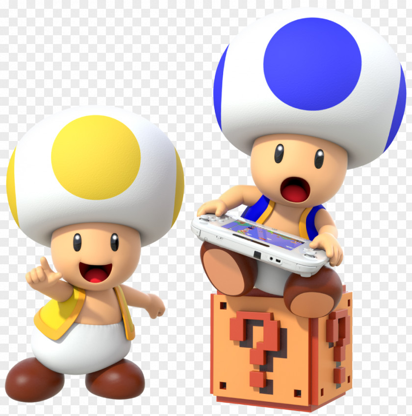 Mario Blocks Super Maker Bros. 3D Land Toad PNG
