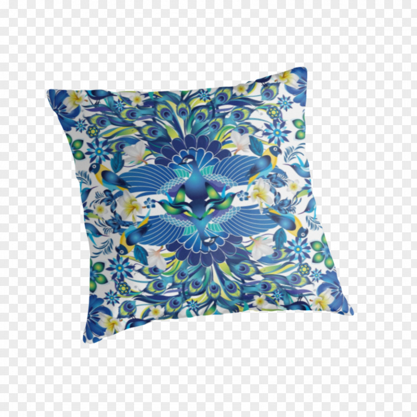 Pillow Throw Pillows Cushion Cobalt Blue PNG