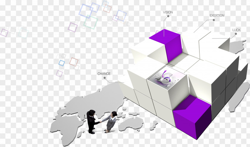 Purple Box And Business People Corporation Euclidean Vector Businessperson PNG