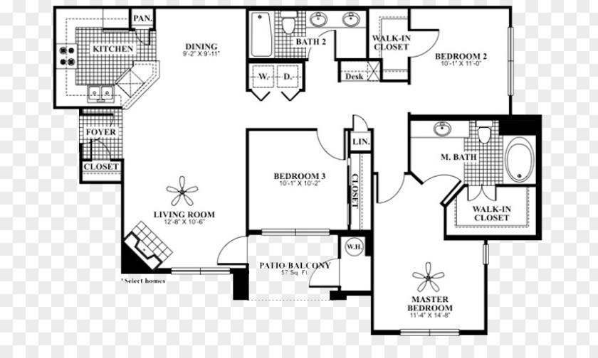 Apartment Granite Point Homes Floor Plan House Renting PNG