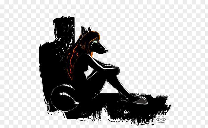 Dark Cry Graphics Illustration Canidae Silhouette Dog PNG